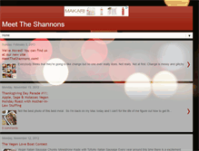 Tablet Screenshot of meettheshannons.net